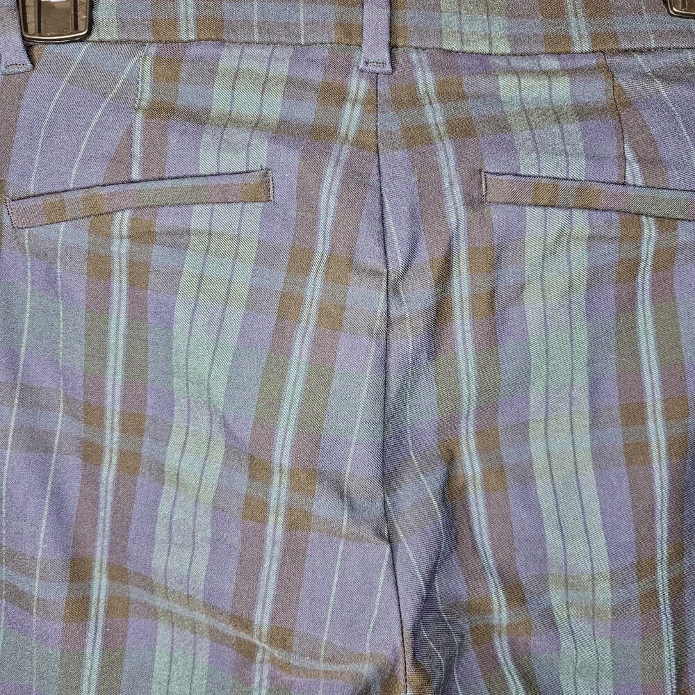 GAP Blue and Green Plaid Signature Skinny Pants, Size 10 - Picture 5 of 7